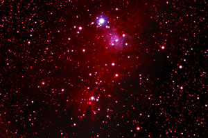 Christmas Tree Cluster (NGC2261), Konus-Nebel